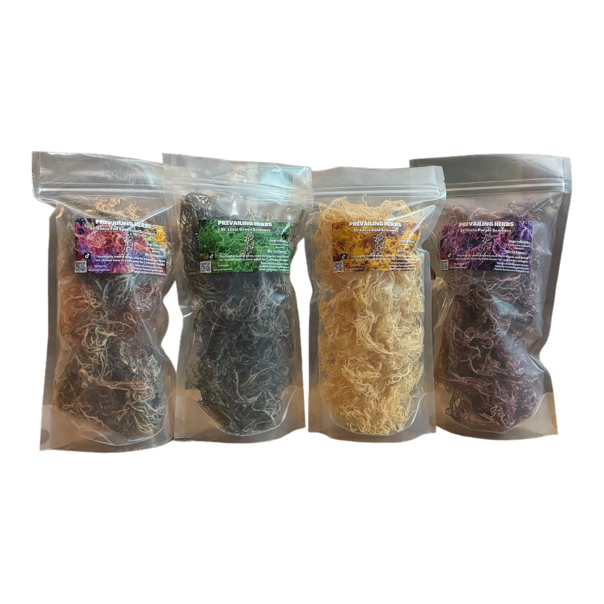 Raw Organic St. Lucia Sea Moss - Eucheuma Cottonii - PREVAILING HERBS LLC