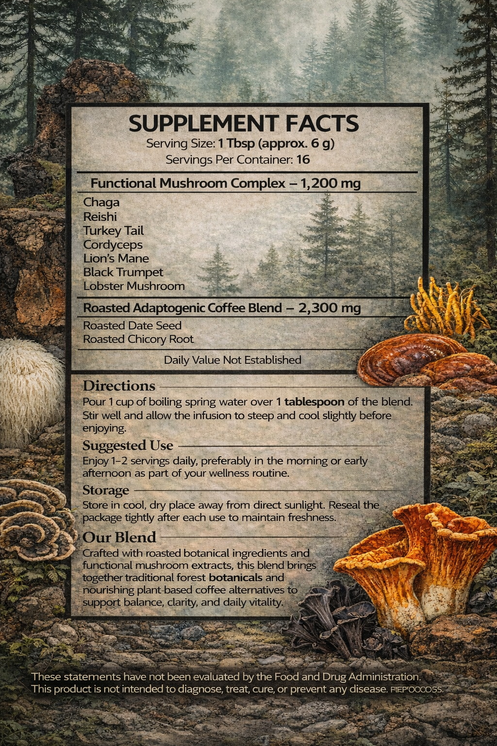 Forest Seed ( Botanical Mushroom Brew ) - PREVAILING HERBS