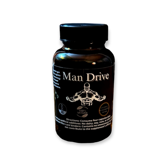 Man Drive: Boost Testosterone, Energy & Libido Naturally - PREVAILING HERBS LLC